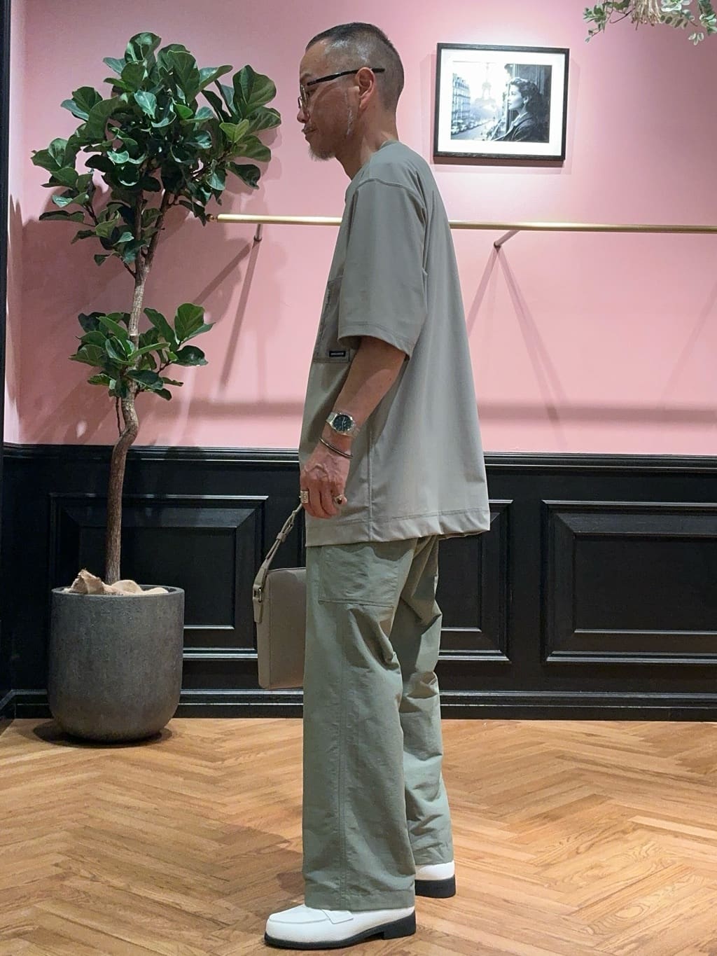 torigoeさんの「DRESSTERIOR｜ストレッチメッシュベルト」を使ったコーディネート
