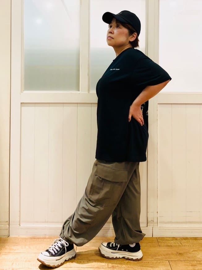 YYYさんの「SHOO･LA･RUE｜【ひんやり/汗ジミ軽減/UVカット】プリントアソート BIG Tシャツ」を使ったコーディネート
