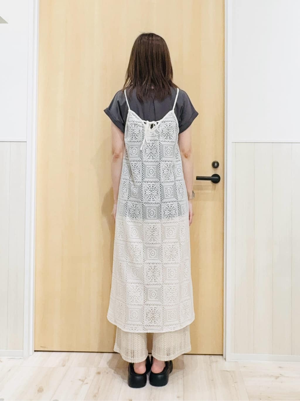Naさんの「SHOO･LA･RUE｜【S-LL】レースキャミワンピース」を使ったコーディネート