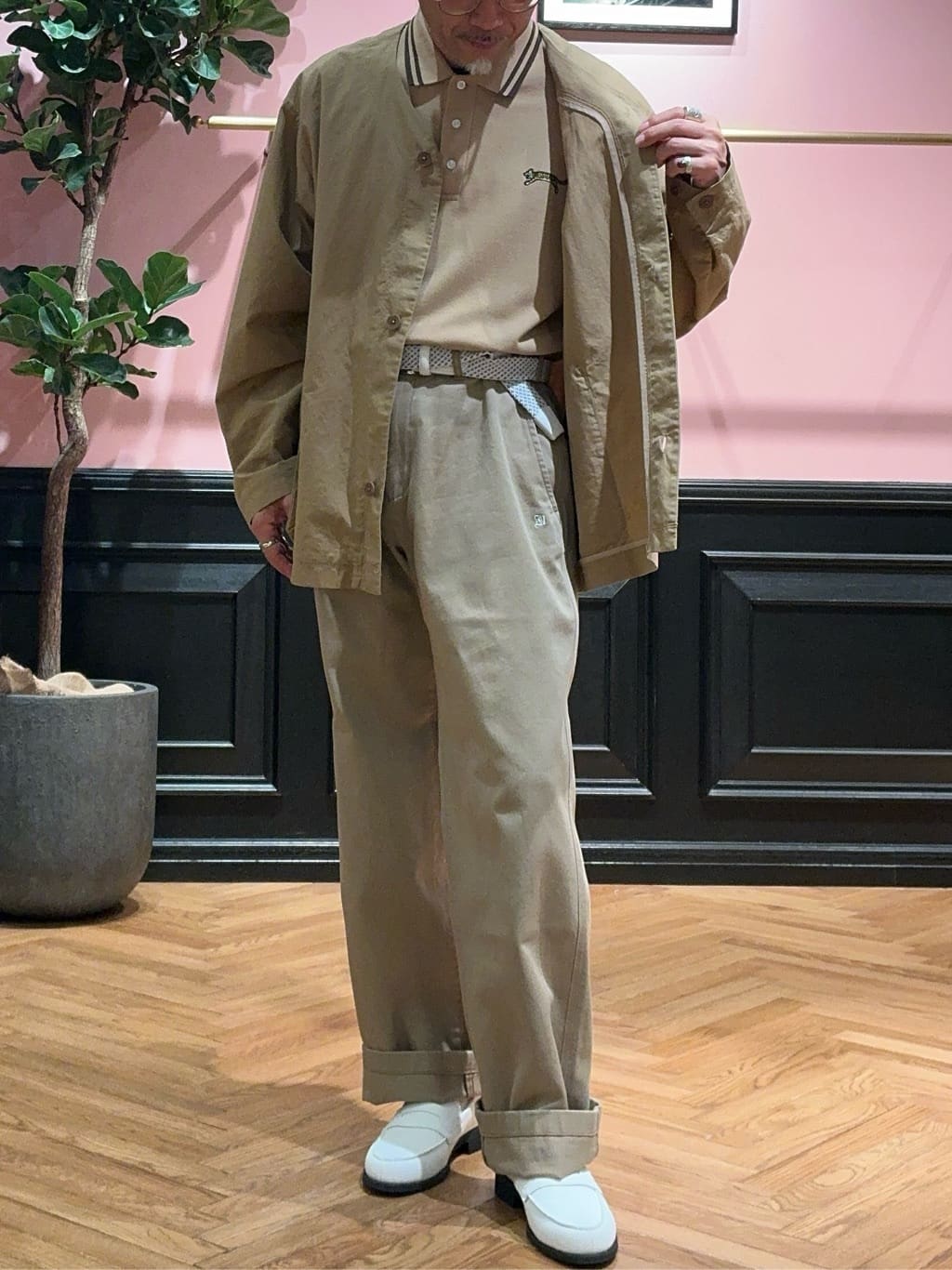 torigoeさんの「DRESSTERIOR｜ストレッチメッシュベルト」を使ったコーディネート