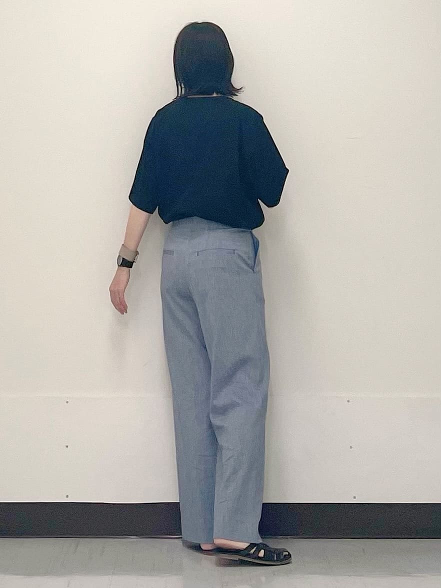 ikueさんの「INDIVI｜【洗える】胸元タックフリルブラウス」を使ったコーディネート