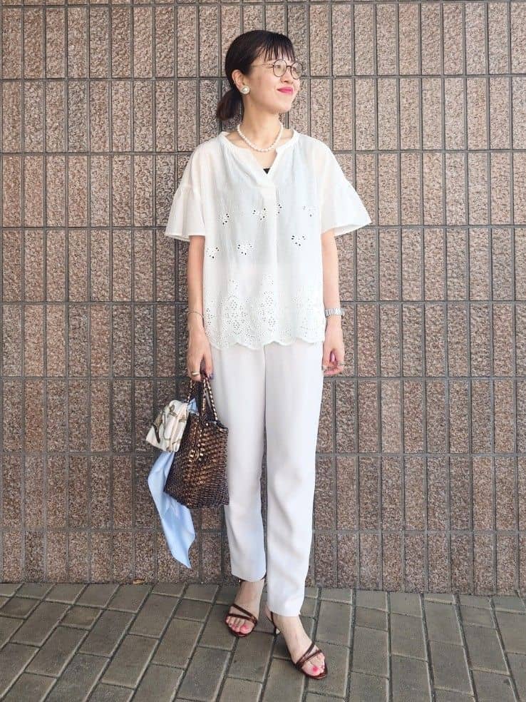MUTSUKOさんの「UNTITLED｜コットンテレコタンクトップ」を使ったコーディネート