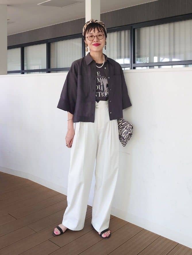 MUTSUKOさんの「UNTITLED｜【ロゴT/プリントT】グラフィックTシャツ」を使ったコーディネート