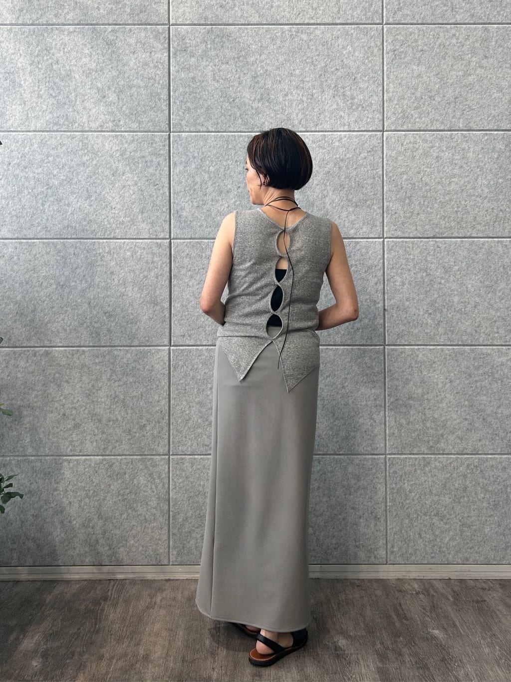 yukoさんの「CODE A｜slit jersey skirt」を使ったコーディネート