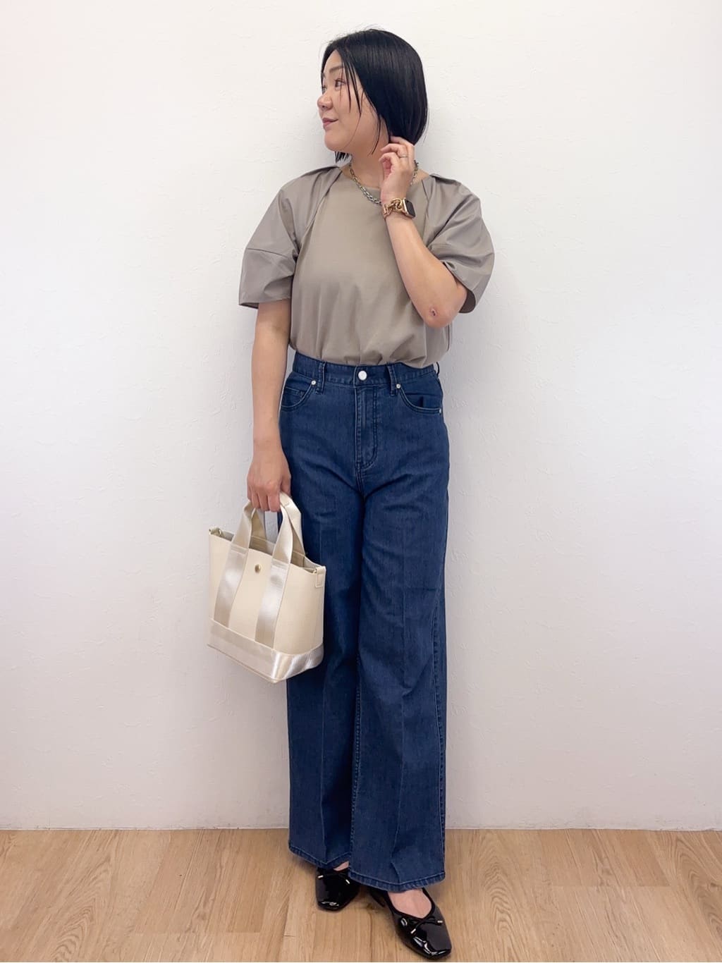 Takeさんの「OPAQUE.CLIP｜【定番/6color】名品フラットバレエシューズ」を使ったコーディネート