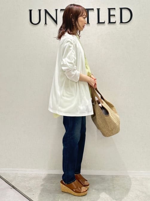 Miwaさんの「UNTITLED｜【Healthy DENIM&times;UNTITLED】別注 R Mrytle（リマートル）テーパードデニム」を使ったコーディネート