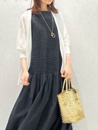 Miwaさんの「UNTITLED｜ライトダブルリングネックレス」を使ったコーディネート