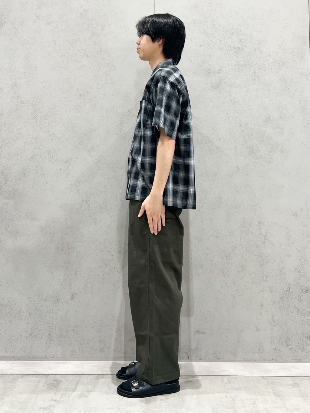 SHI-MAさんの「THE SHOP TK｜オンブレチェック半袖シャツ 洗濯機OK」を使ったコーディネート