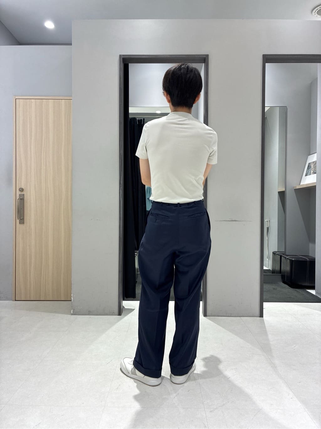 わいずみさんの「TAKEO KIKUCHI｜【抗菌防臭／5サイズ展開】ハイゲージポンチ Tシャツ」を使ったコーディネート