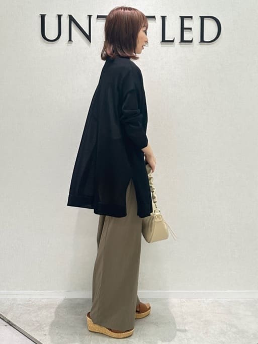 Miwaさんの「UNTITLED｜【洗える/スキッパー】フレンチスリーブシアーブラウス」を使ったコーディネート