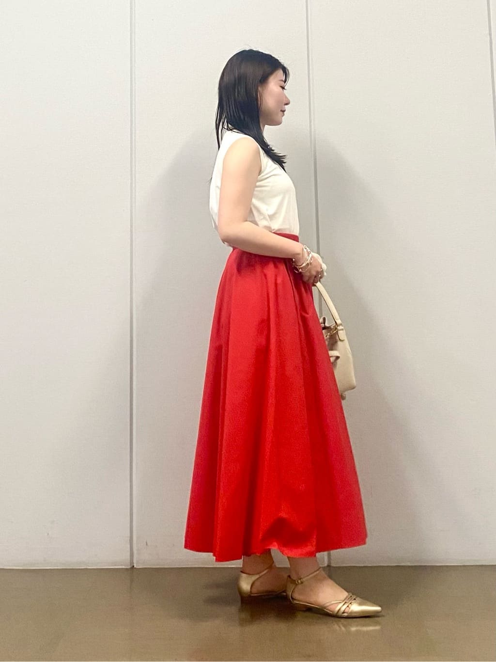 misakiさんの「INDIVI｜パール調コインショートネックレス」を使ったコーディネート