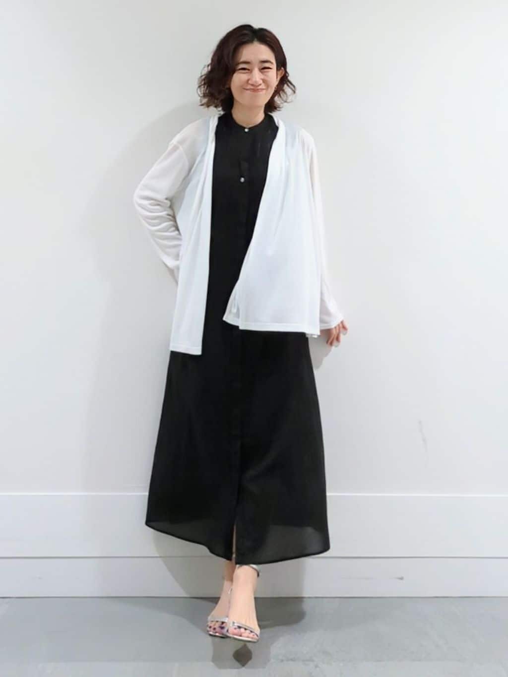 ミズタさんの「UNTITLED｜◆【接触冷感/UV機能/遮熱】ジャージカーディガン」を使ったコーディネート