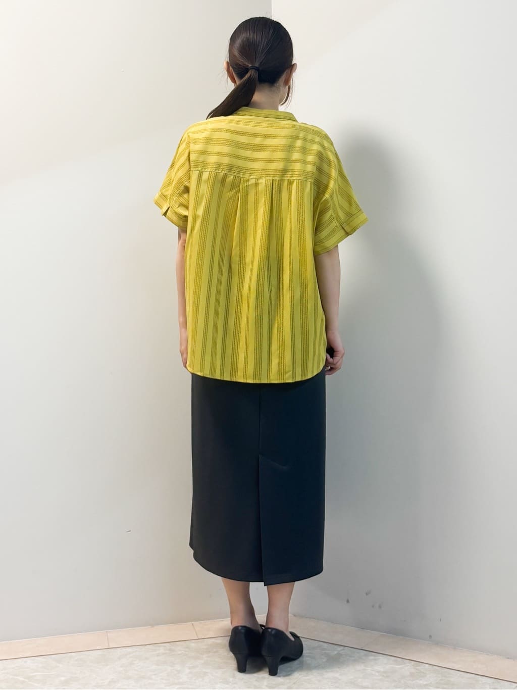 Sawaさんの「Reflect｜【洗える】ドビーストライプブラウス」を使ったコーディネート