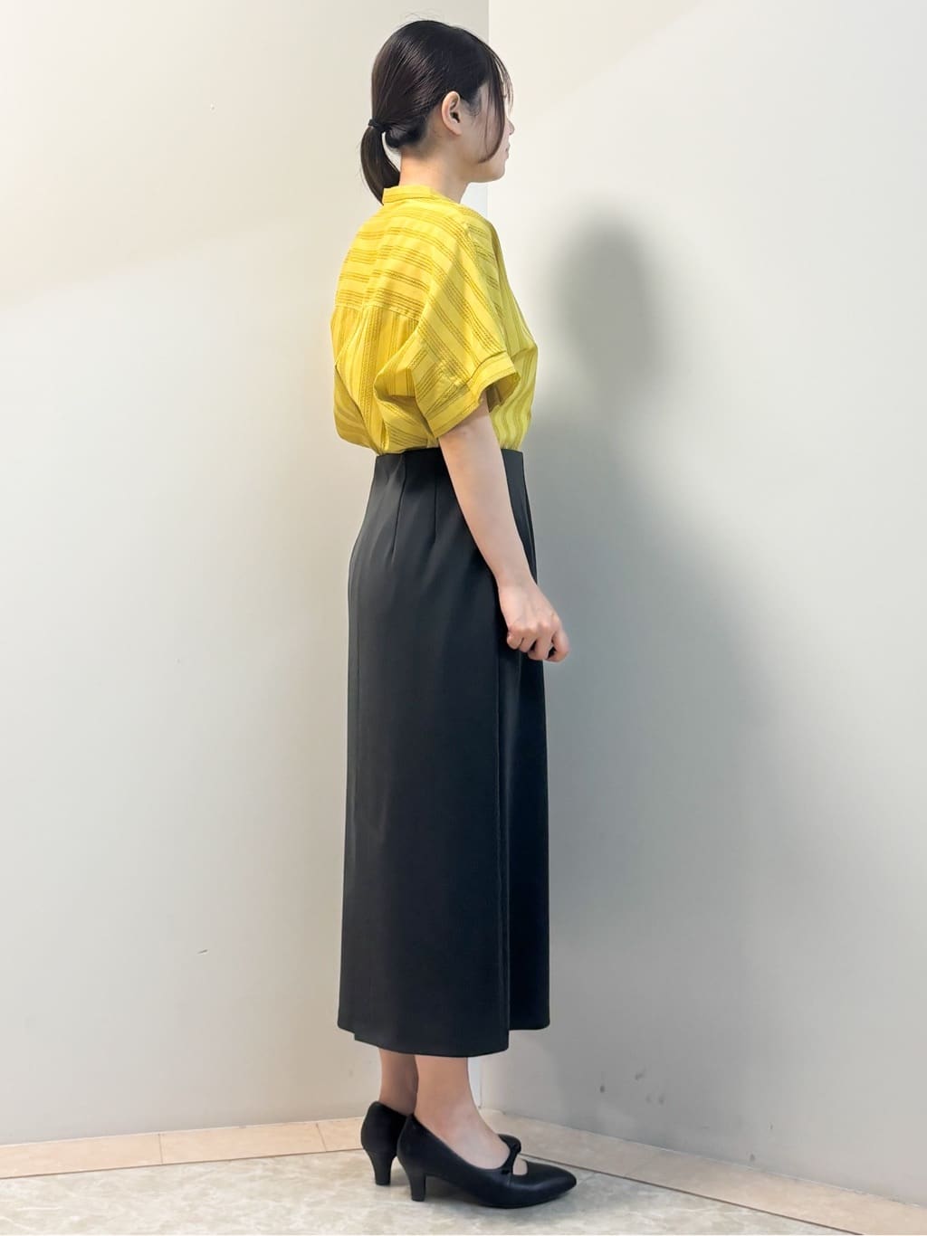 Sawaさんの「Reflect｜【洗える】ドビーストライプブラウス」を使ったコーディネート