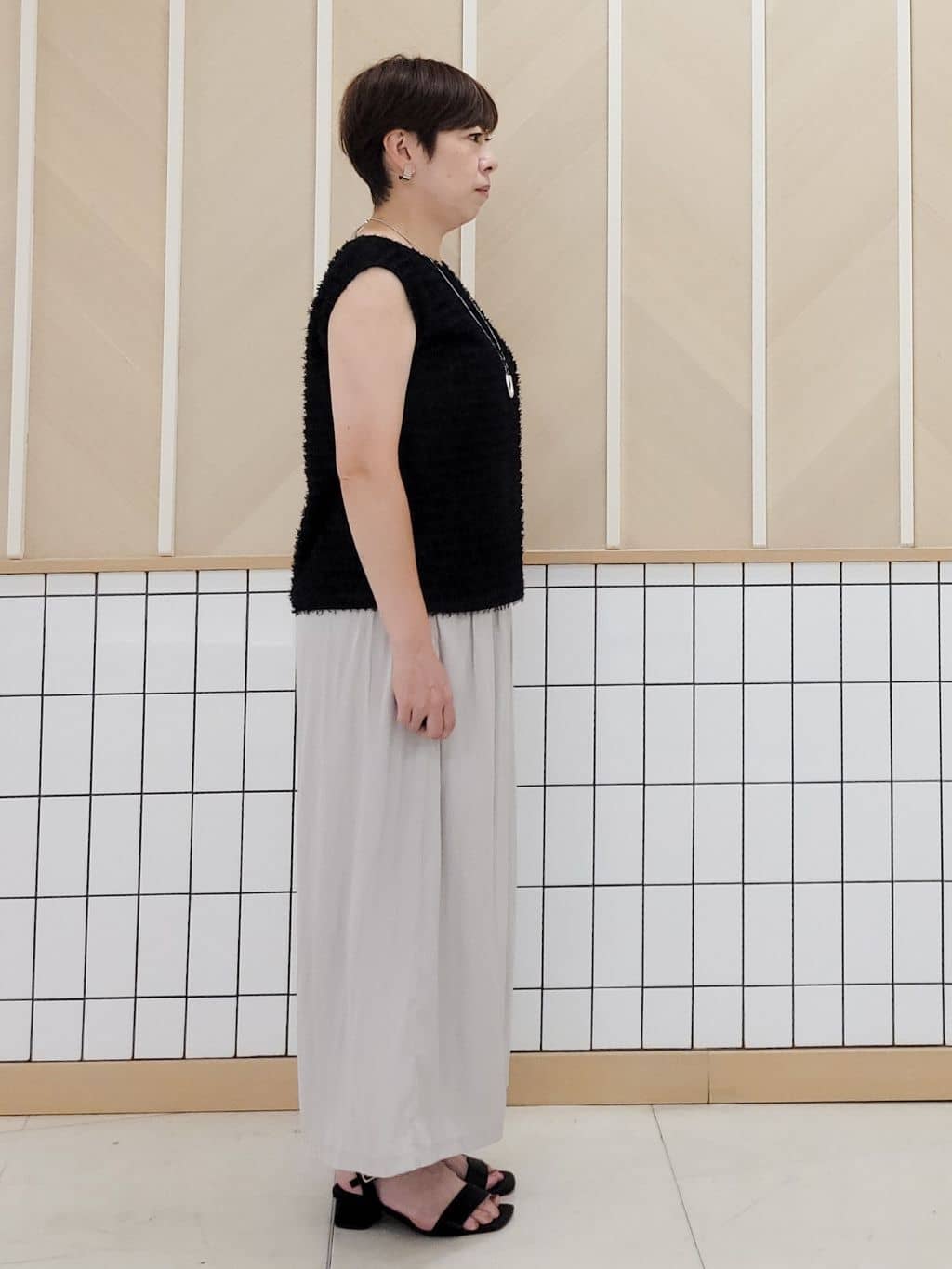 tomoさんの「COUP DE CHANCE｜◆【手洗い可／日本製】ジャカードブラウス」を使ったコーディネート