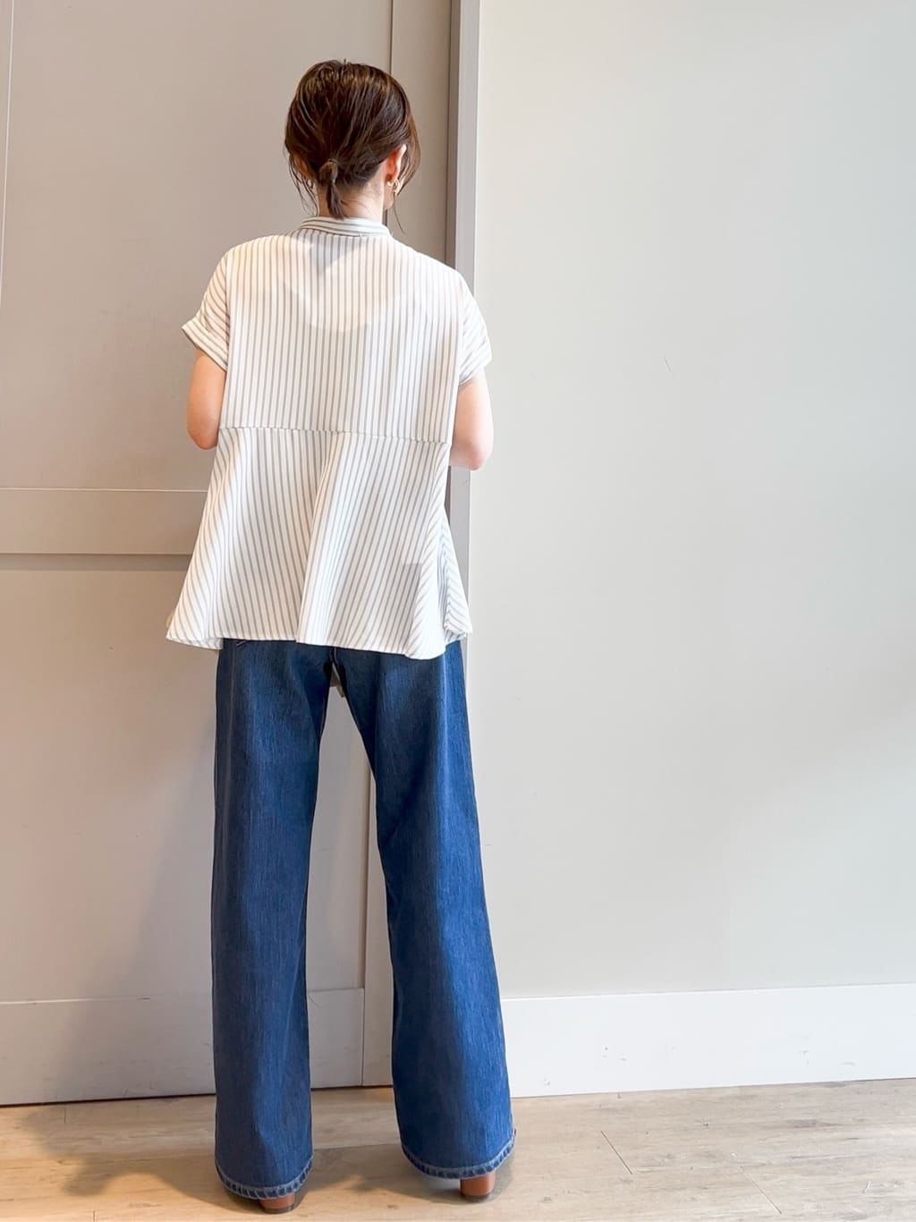 yamakoさんの「grove｜【Lee&times;grove別注】WIDE DENIM PANTS」を使ったコーディネート