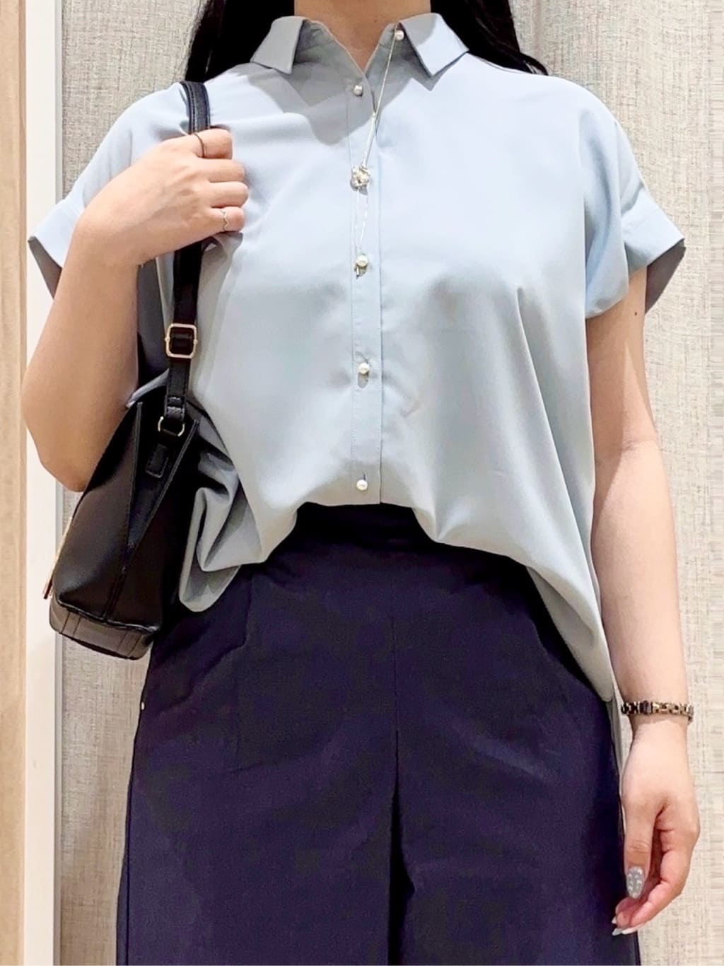 minamiさんの「grove｜サマーハイパーストレッチワイドパンツ」を使ったコーディネート