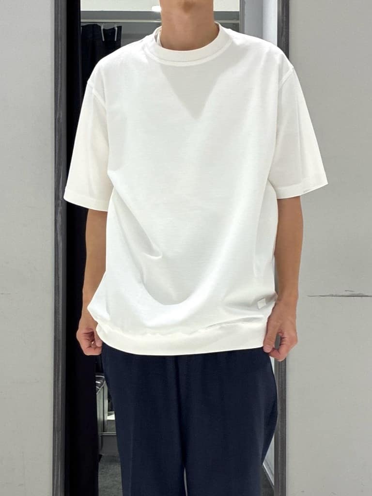 わいずみさんの「TAKEO KIKUCHI｜【抗菌防臭／5サイズ展開】ハイゲージポンチ Tシャツ」を使ったコーディネート