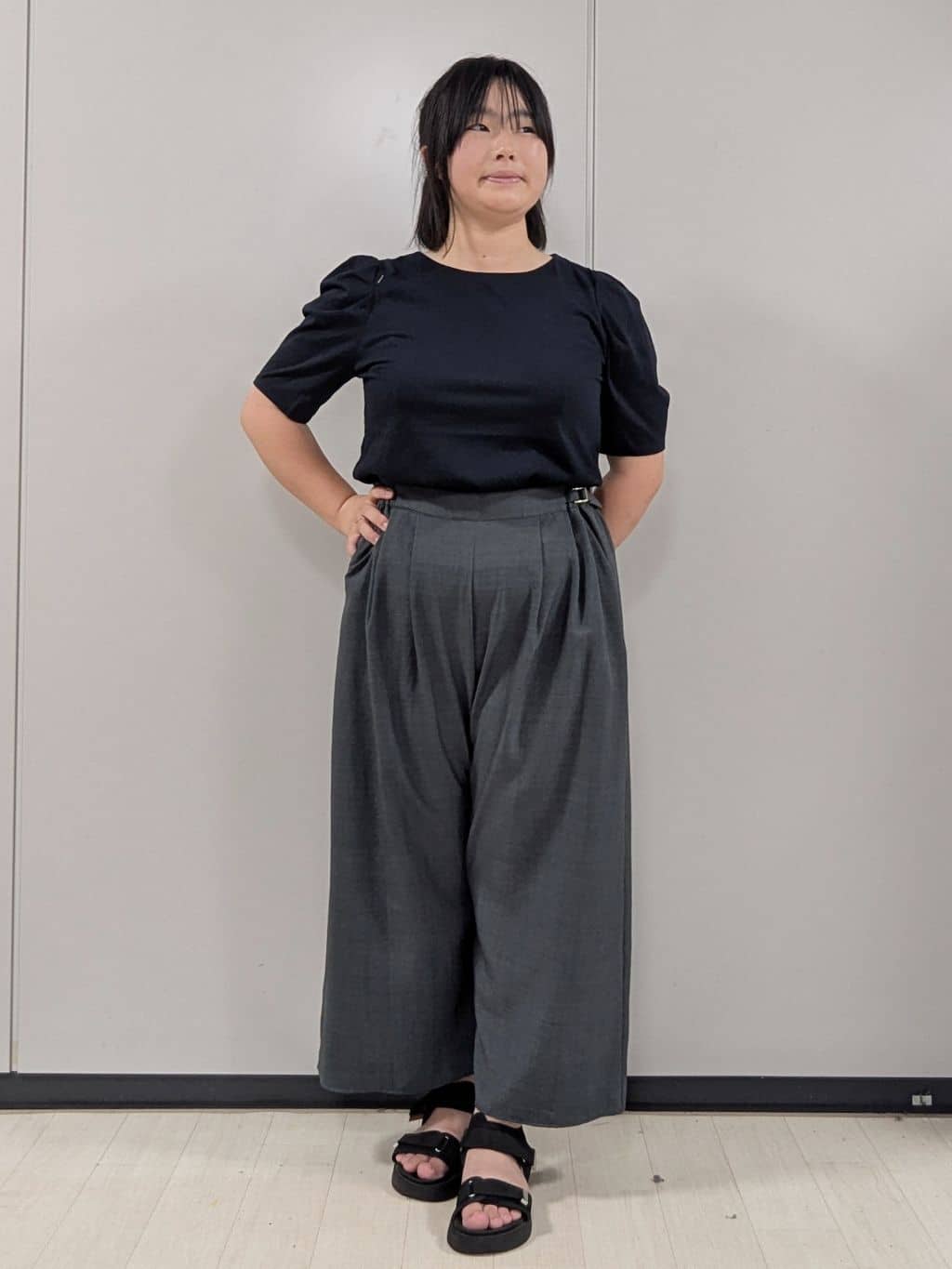 Nonさんの「index｜《7色展開／XS-LLサイズ》多機能タックスリーブトップス【汗ジミ防止／吸水速乾／接触冷感／UVケア」を使ったコーディネート