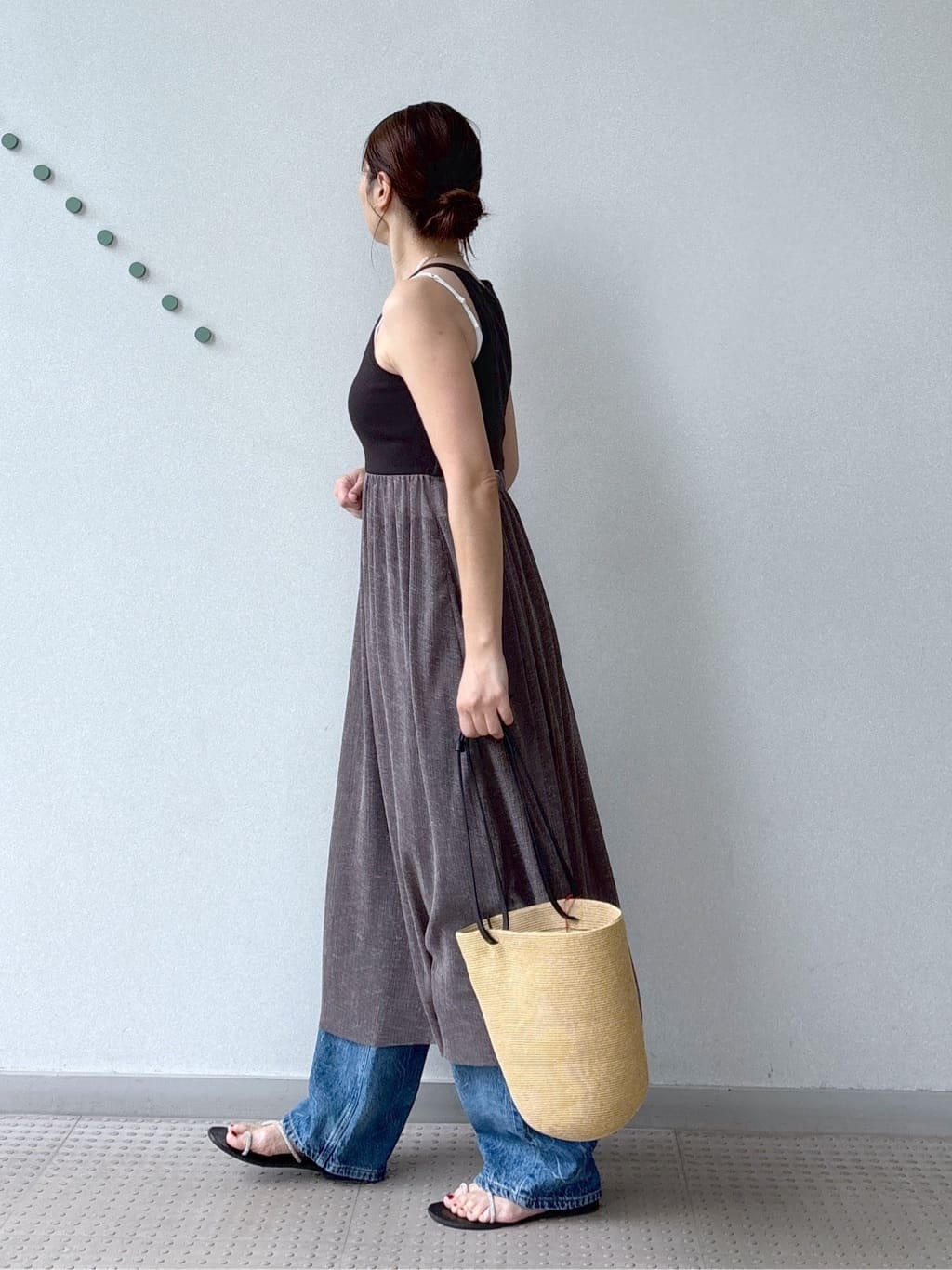 yoshikadoさんの「DRESSTERIOR｜Carouselambra（ケラウズランブラ）【別注】BOAT TANK TOP DRESS」を使ったコーディネート