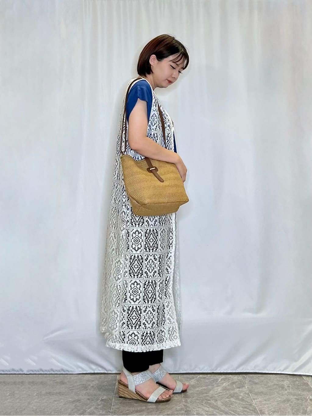 ネリさんの「SHOO･LA･RUE｜【S-LL/ひんやり/UV】二の腕をきれいにカバー ショルダータックトップス」を使ったコーディネート