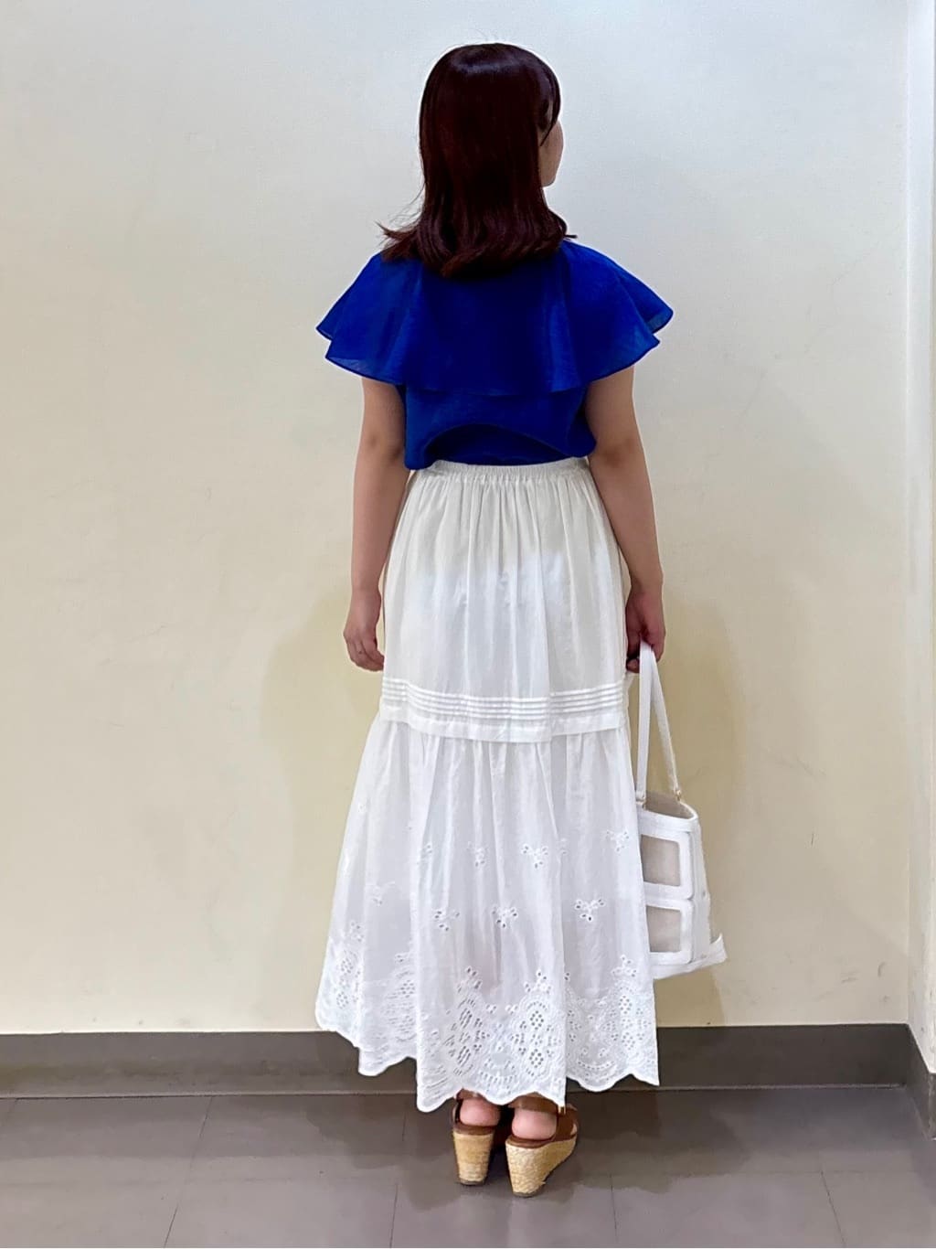 いくみさんの「UNTITLED｜【きれいめ/洗える/フリル】ラッフルシアーブラウス」を使ったコーディネート