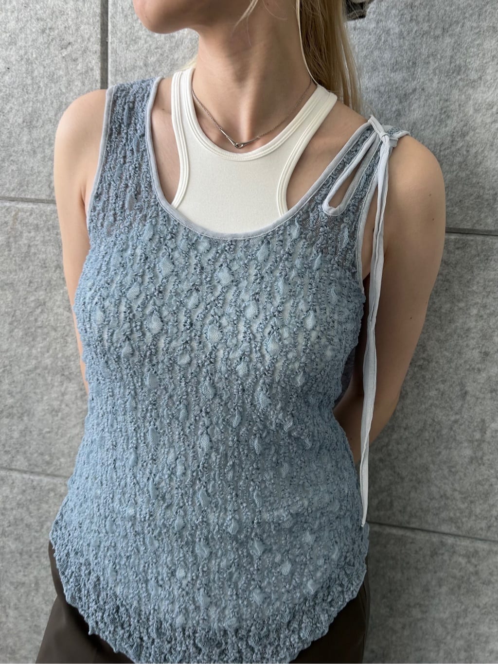 honoka Aさんの「CODE A｜【Cup-in】design cut tank」を使ったコーディネート
