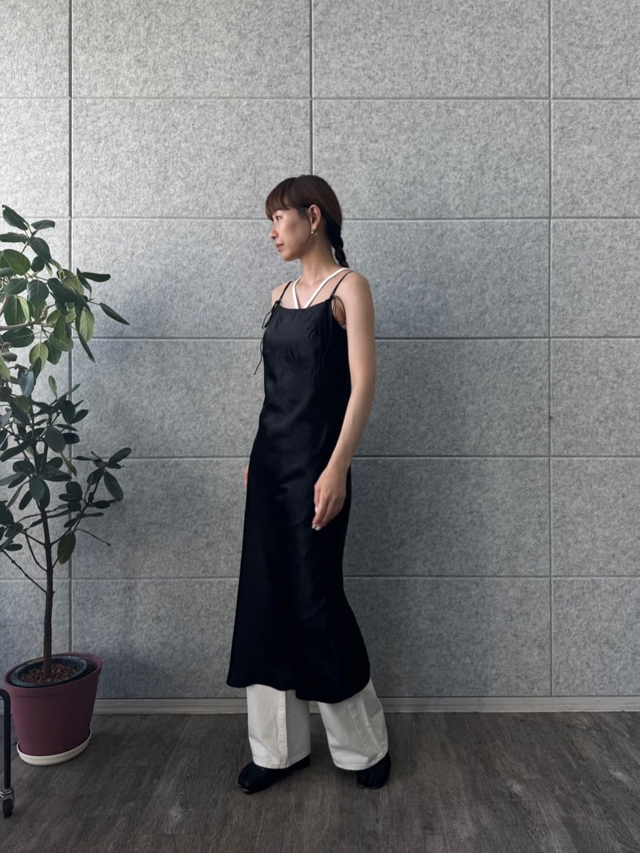 designer yukaさんの「CODE A｜ribbon cami dress」を使ったコーディネート