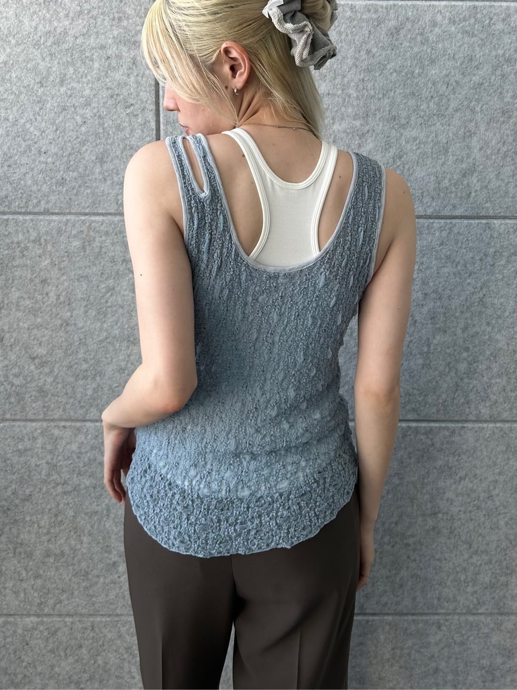 honoka Aさんの「CODE A｜【Cup-in】design cut tank」を使ったコーディネート