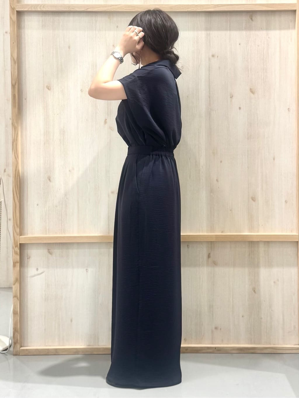 nanaさんの「THE SHOP TK｜コットンライクブラウス【接触冷感/洗濯機OK/UV/セットアップ可】」を使ったコーディネート