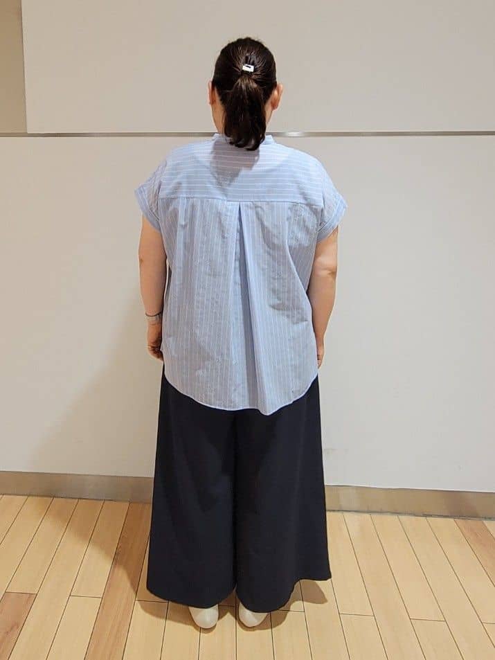 TAKAさんの「UNTITLED｜【洗える/スキッパー】フレンチスリーブシアーブラウス」を使ったコーディネート