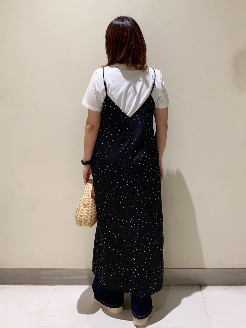 *mai*さんの「OPAQUE.CLIP｜《5色展開》ベーシックTシャツ【洗濯機洗い可／UV／接触冷感】」を使ったコーディネート