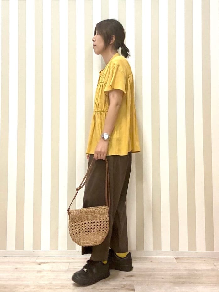 pieceさんの「SHOO･LA･RUE｜【ひんやり/UV】キレイもすっきりも叶える マリン風ガウチョパンツ」を使ったコーディネート