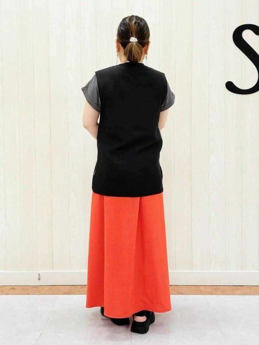 nanahachiさんの「SHOO･LA･RUE｜【S-LL】夏のレイヤードコーデに さらりと着られるメッシュジレ」を使ったコーディネート