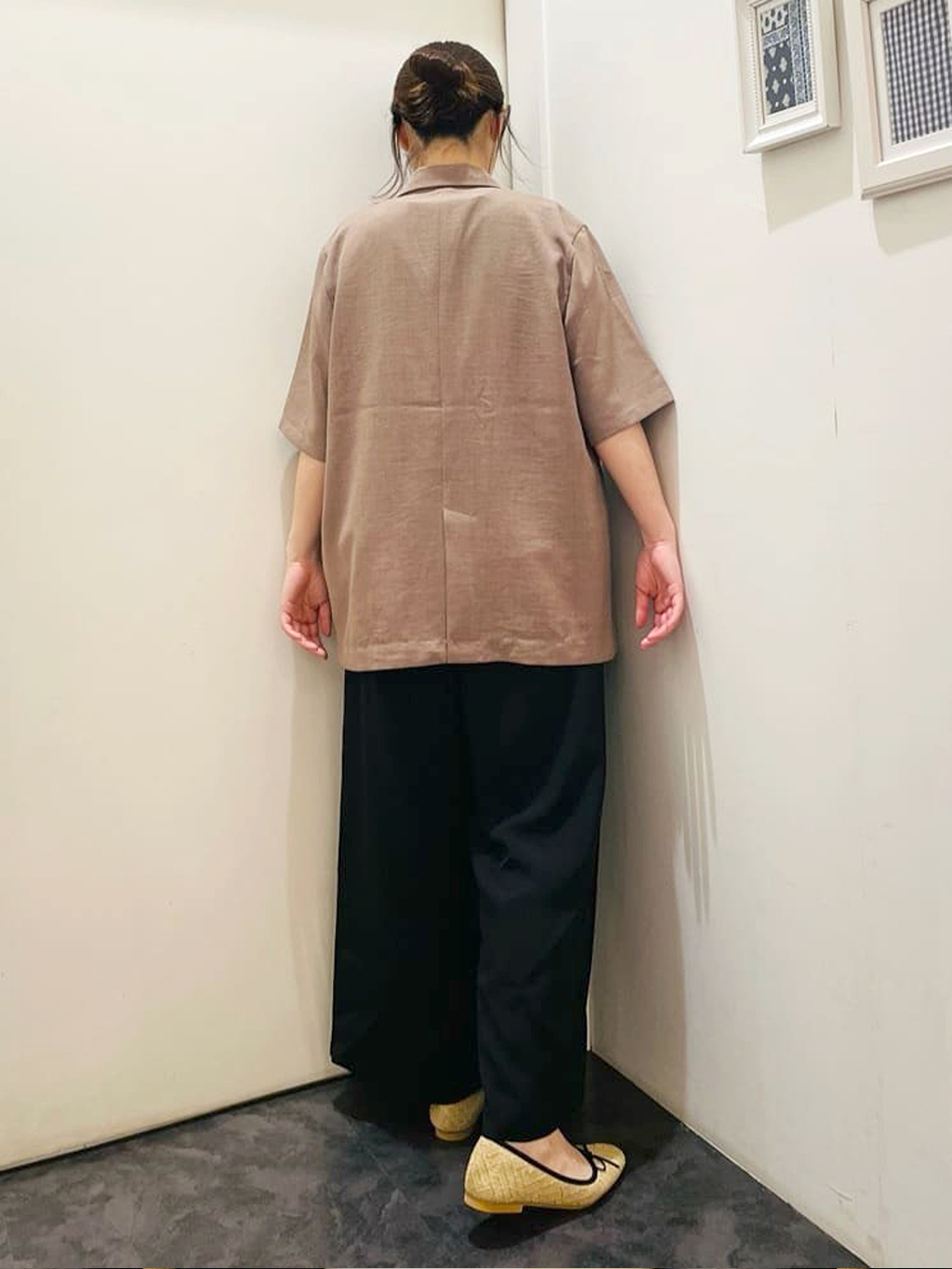 c_h_i_k_aさんの「grove｜軽やかに羽織れて、きちんと見え ハーフスリーブテーラードジャケット」を使ったコーディネート