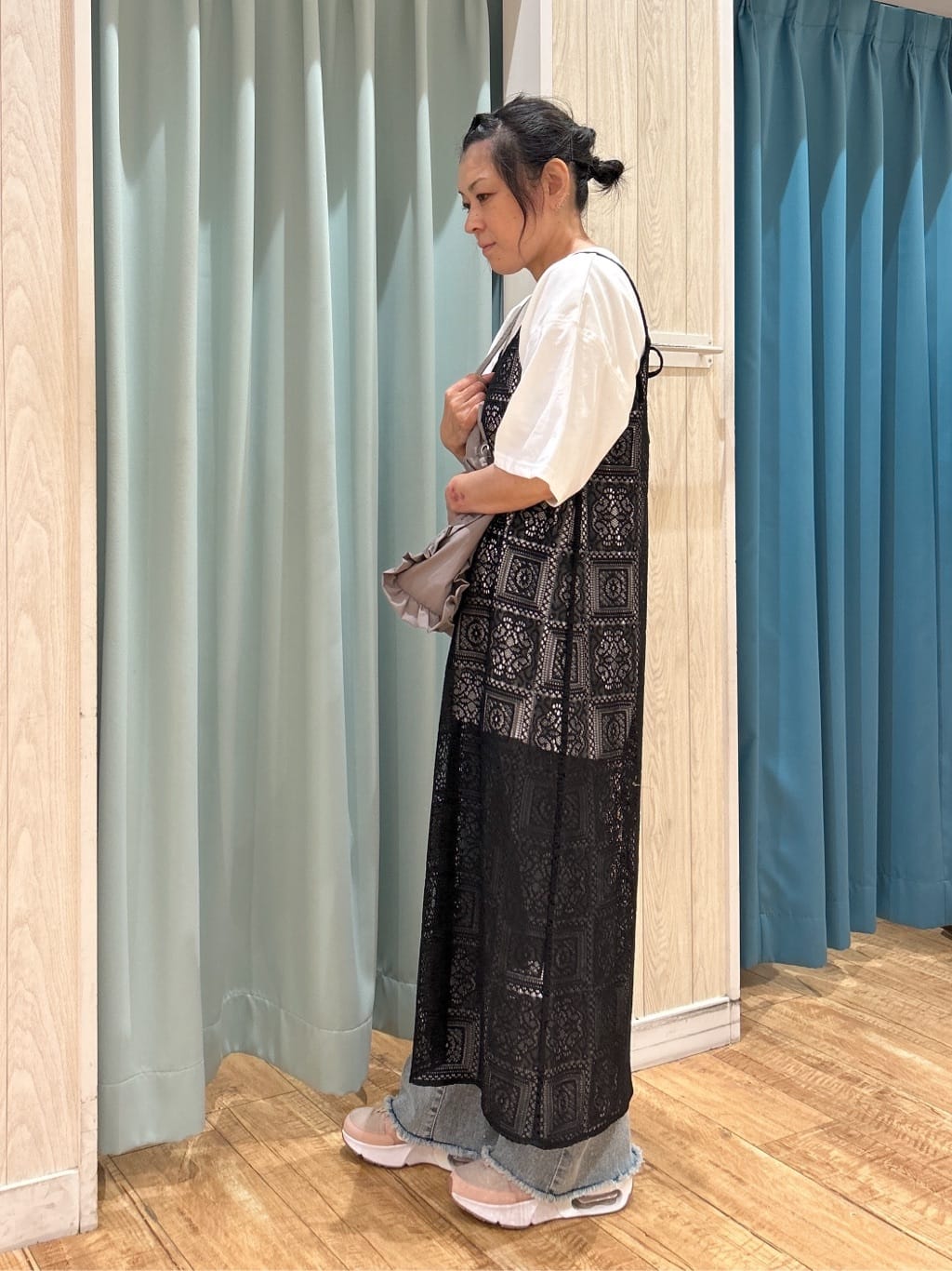 わかさんの「SHOO･LA･RUE｜【S-LL】レースキャミワンピース」を使ったコーディネート