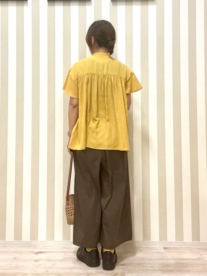 pieceさんの「SHOO･LA･RUE｜【ひんやり/UV】キレイもすっきりも叶える マリン風ガウチョパンツ」を使ったコーディネート