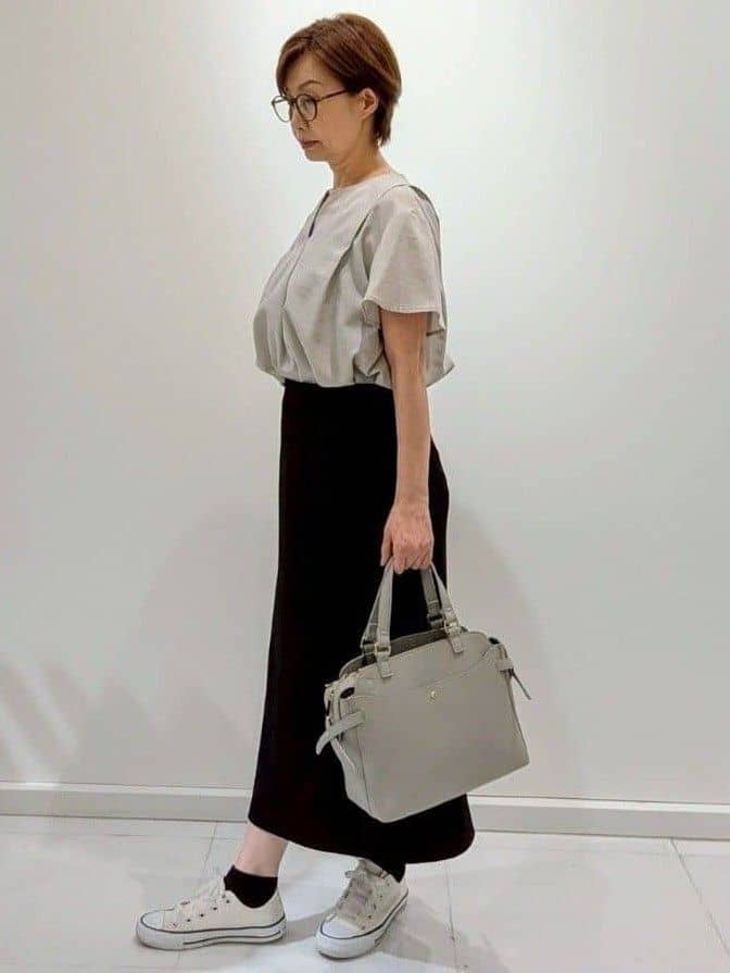 mamiさんの「Reflect｜【マシンウォッシュ可】ナロースカート」を使ったコーディネート