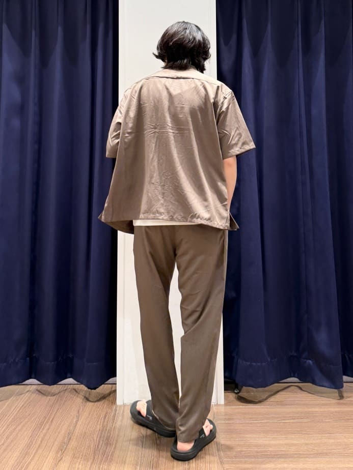 Tightさんの「THE SHOP TK｜◆クールファイバー ダブルフラップ半袖シャツ　接触冷感／吸水速乾／UVケア／軽量／セットアップ可」を使ったコーディネート
