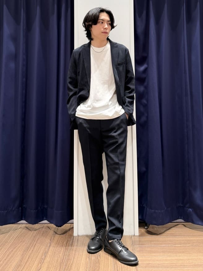 Tightさんの「THE SHOP TK｜◆リネンライクシングルジャケット セットアップ可」を使ったコーディネート