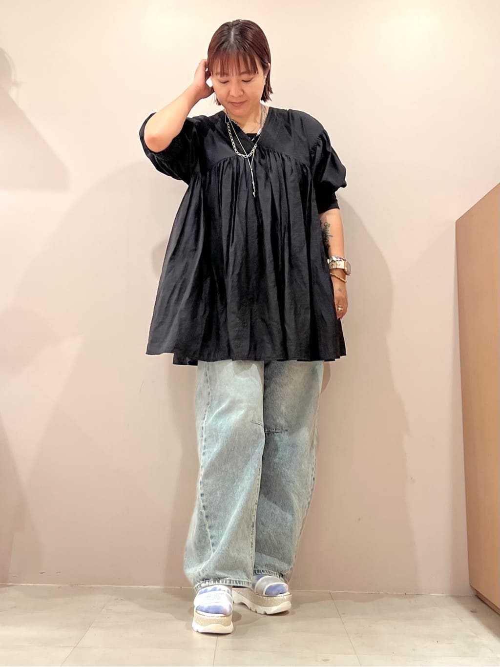 TAKAさんの「ESPERANZA｜キルティング厚底スポサン」を使ったコーディネート