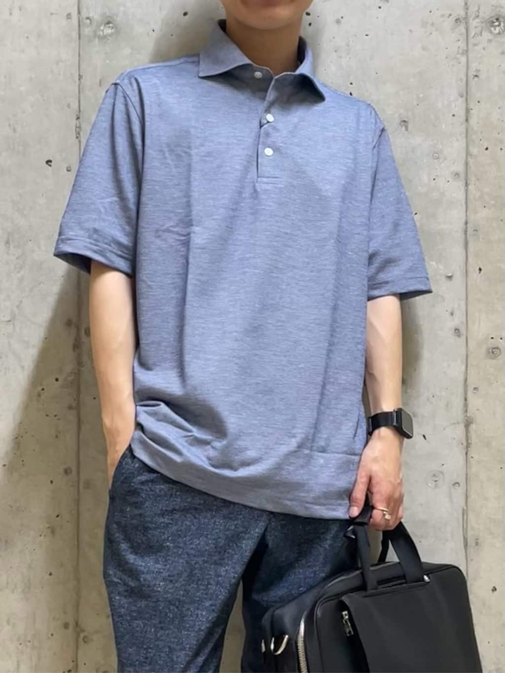 すずきさんの「TAKEO KIKUCHI｜【抗菌防臭】COOL DOTS（R）ドビープリント パンツ」を使ったコーディネート