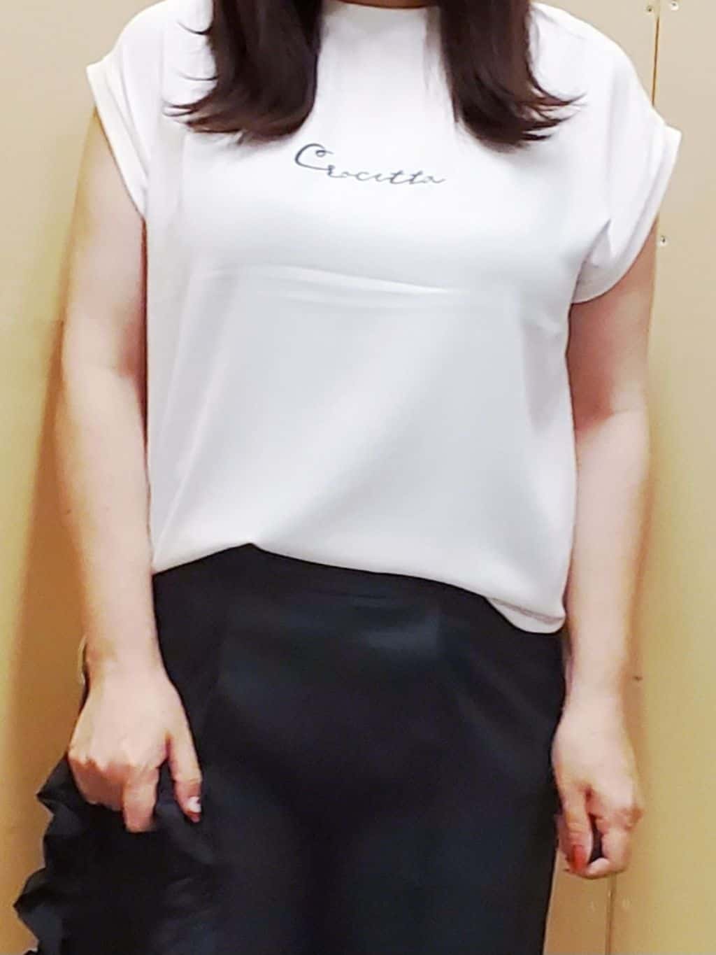 ひさえさんの「THE SHOP TK｜麻調ピンタックワイドパンツ【洗濯機OK】」を使ったコーディネート