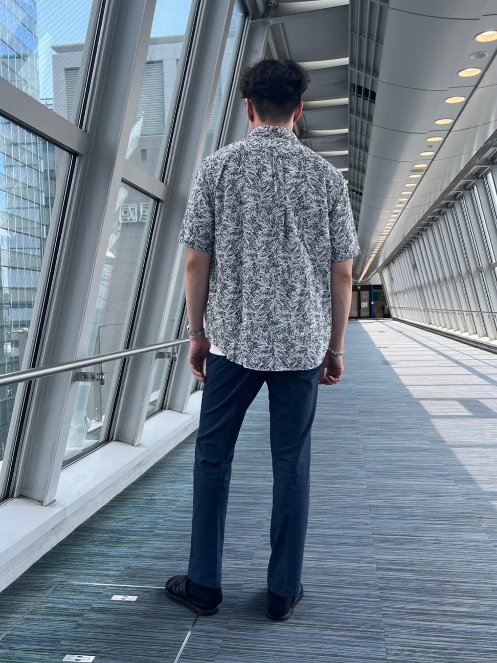 Tsubasaさんの「TAKEO KIKUCHI｜【抗菌防臭】COOL DOTS（R）ドビープリント パンツ」を使ったコーディネート