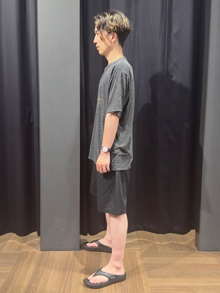tomoyaさんの「THE SHOP TK｜ポリ麻刺繍半袖Tシャツ」を使ったコーディネート