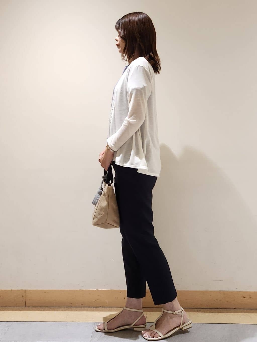yukaさんの「COUP DE CHANCE｜【洗える】着流しカーディガン」を使ったコーディネート