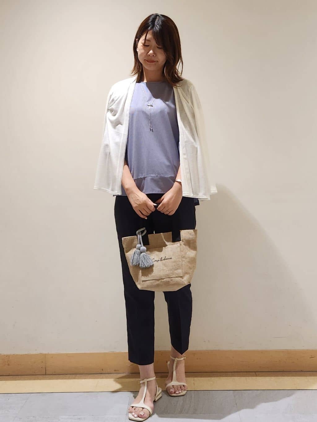 yukaさんの「COUP DE CHANCE｜【洗える】着流しカーディガン」を使ったコーディネート
