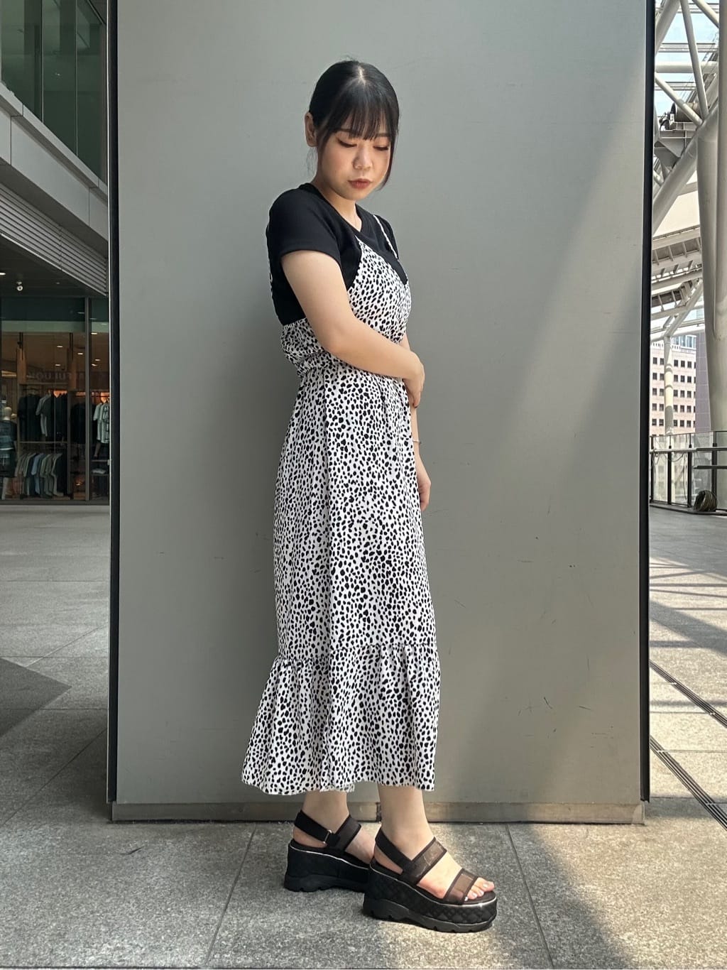 あずみさんの「ESPERANZA｜キルティング厚底スポサン」を使ったコーディネート