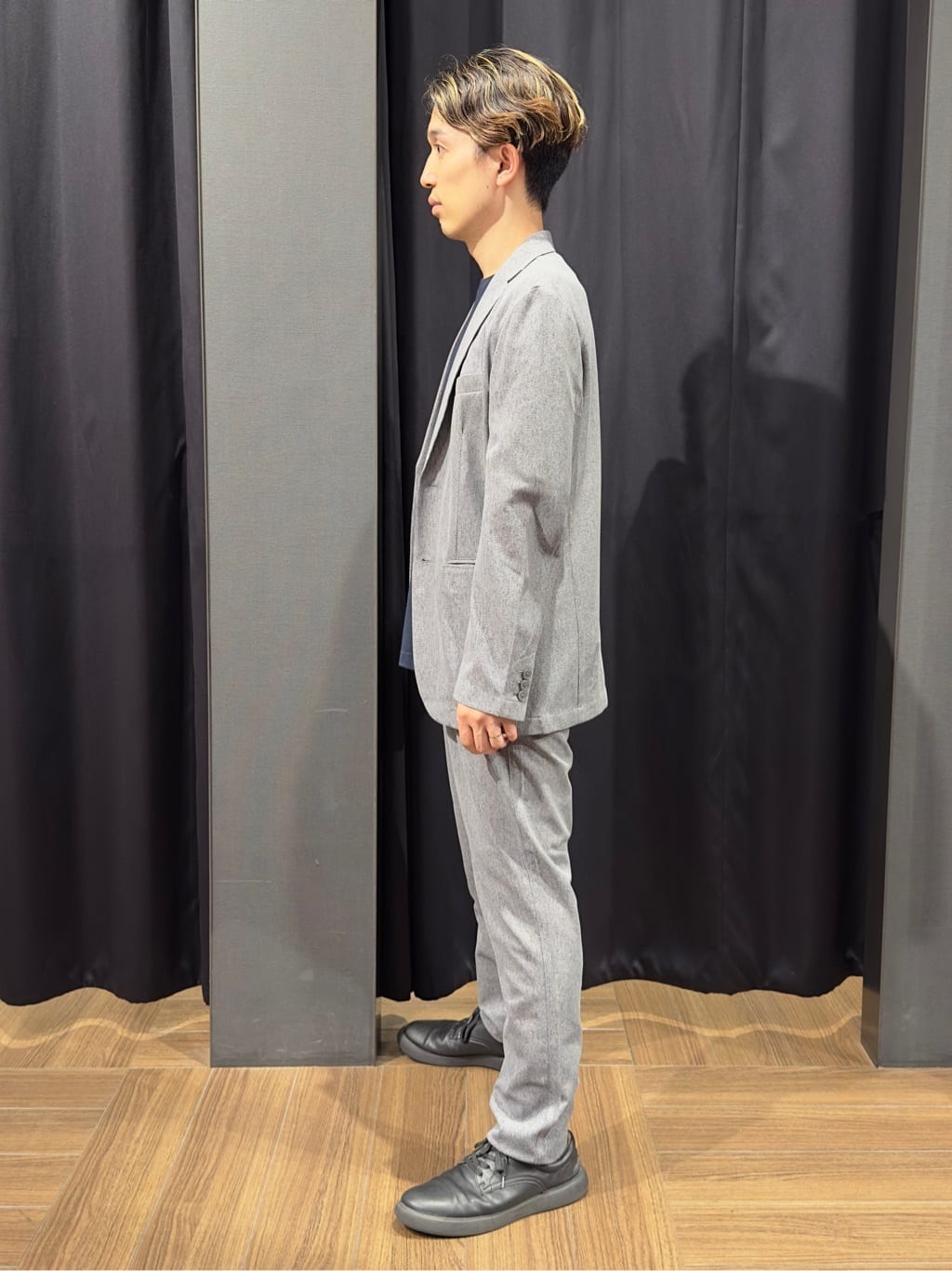 tomoyaさんの「THE SHOP TK｜シャリルジャージ ジャケット　洗濯機OK/吸水速乾/イージーケア/セットアップ可」を使ったコーディネート