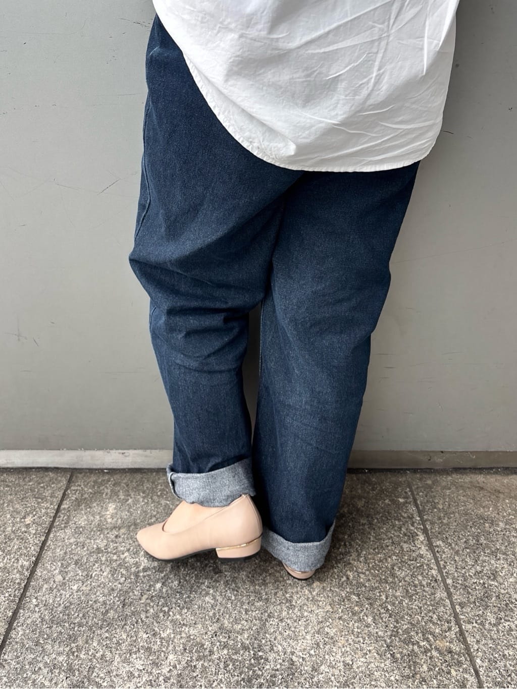 まっきーさんの「ESPERANZA｜《定番》晴雨兼用クッションフラットパンプス」を使ったコーディネート